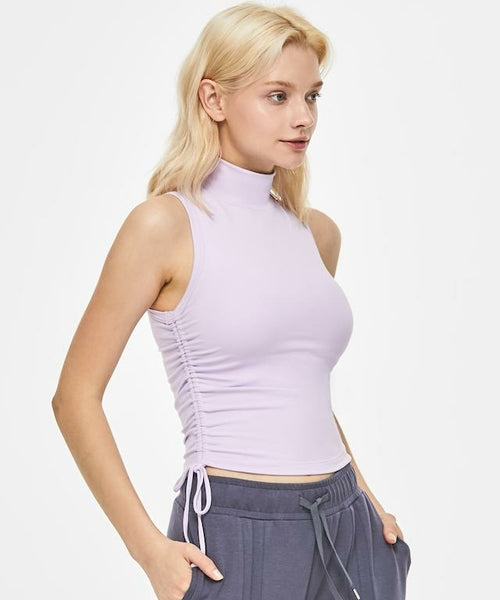 Shrink High Neck Tank Top