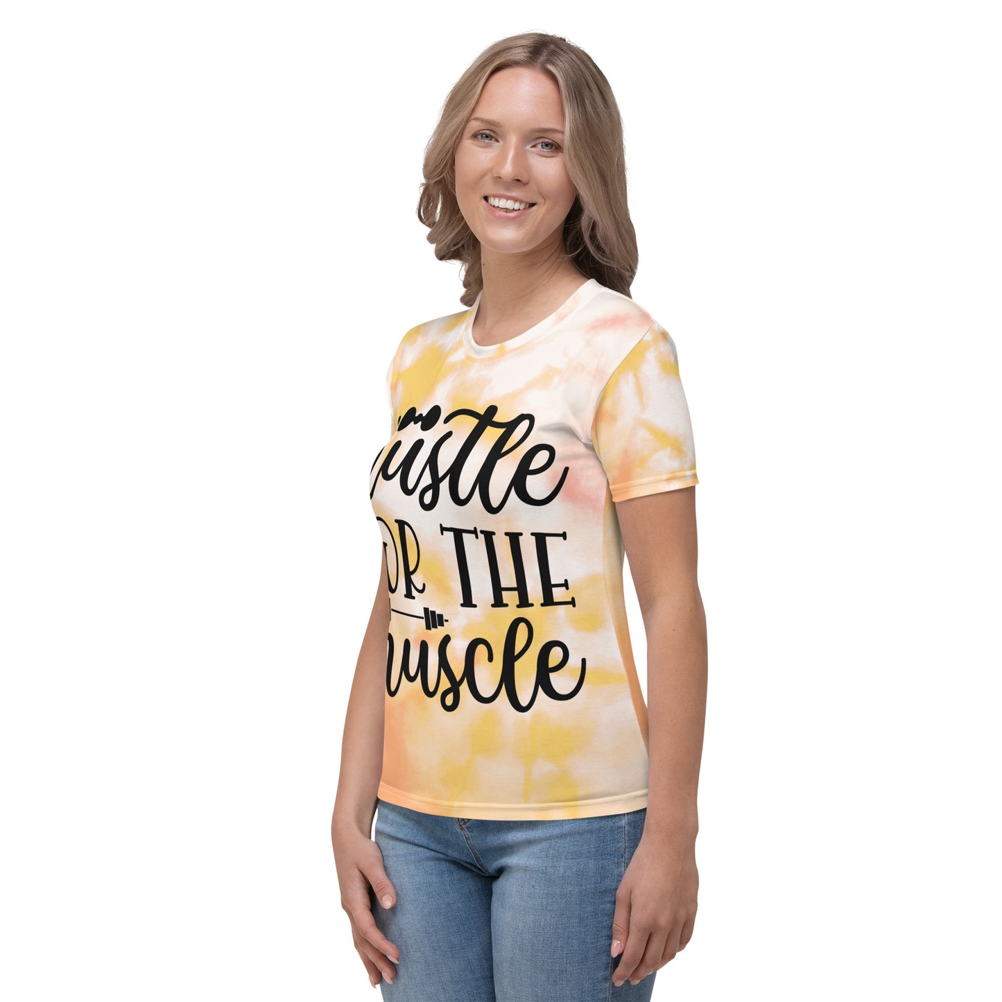 Women's T-shirt Hustle for the muscle