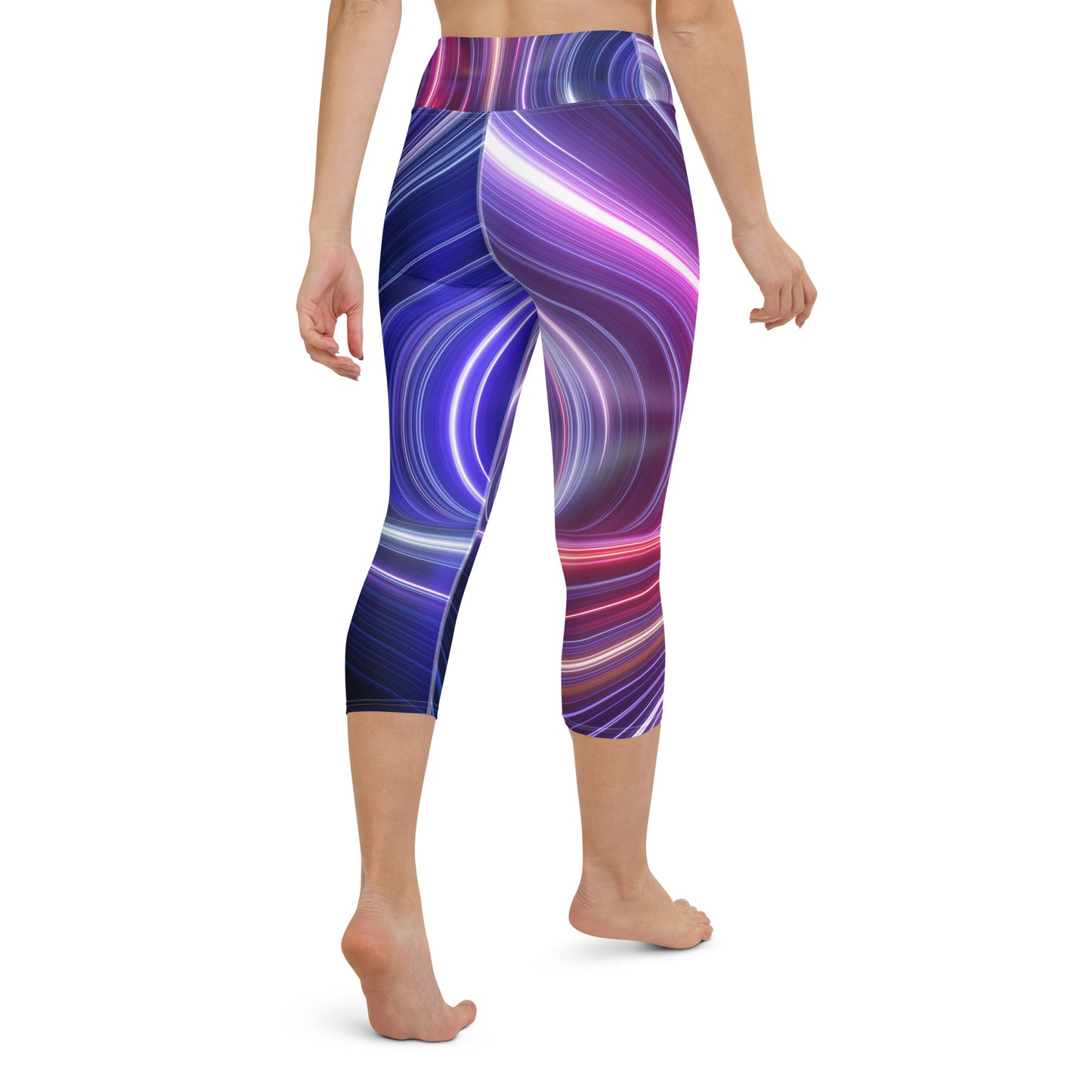 Neon lights Yoga Capri Leggings