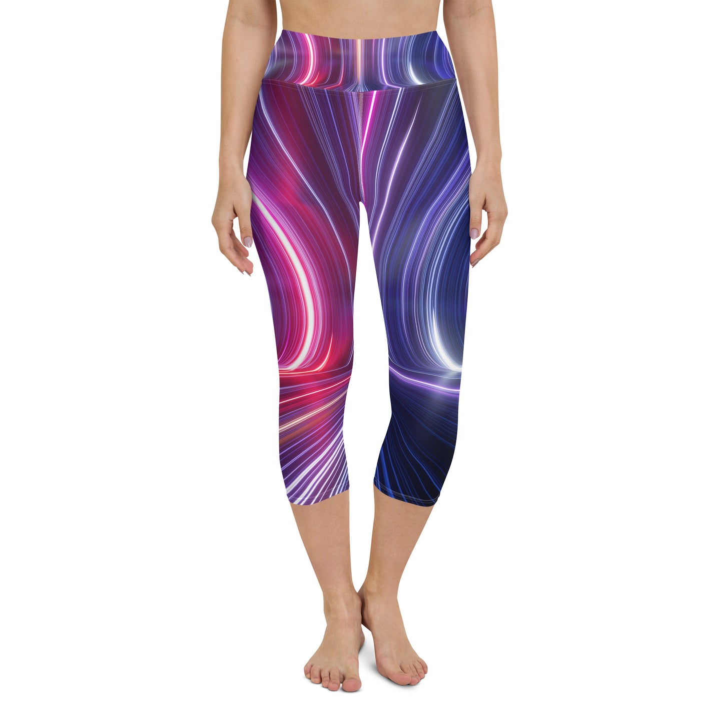 Neon lights Yoga Capri Leggings