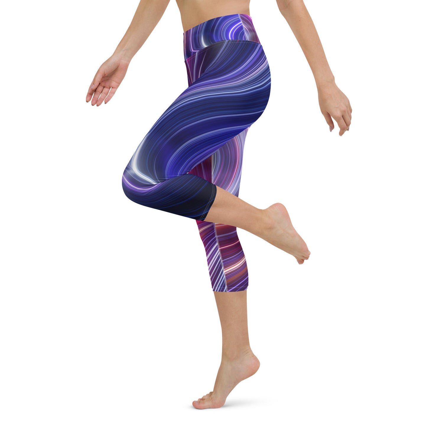 Neon lights Yoga Capri Leggings