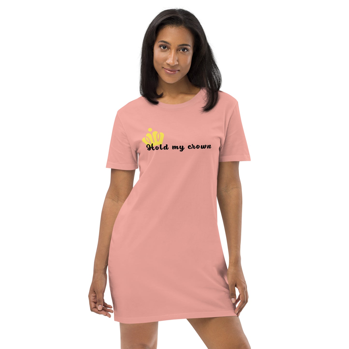 Hold my crown Organic cotton t-shirt dress