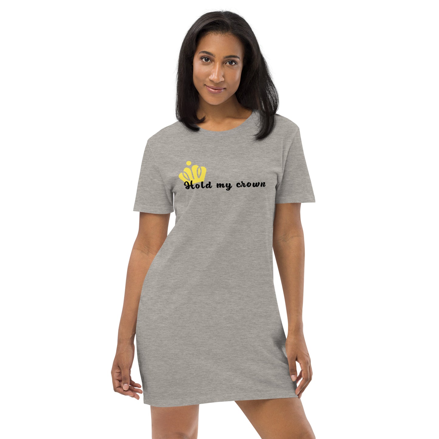 Hold my crown Organic cotton t-shirt dress