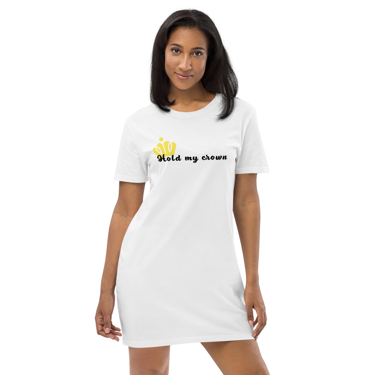 Hold my crown Organic cotton t-shirt dress