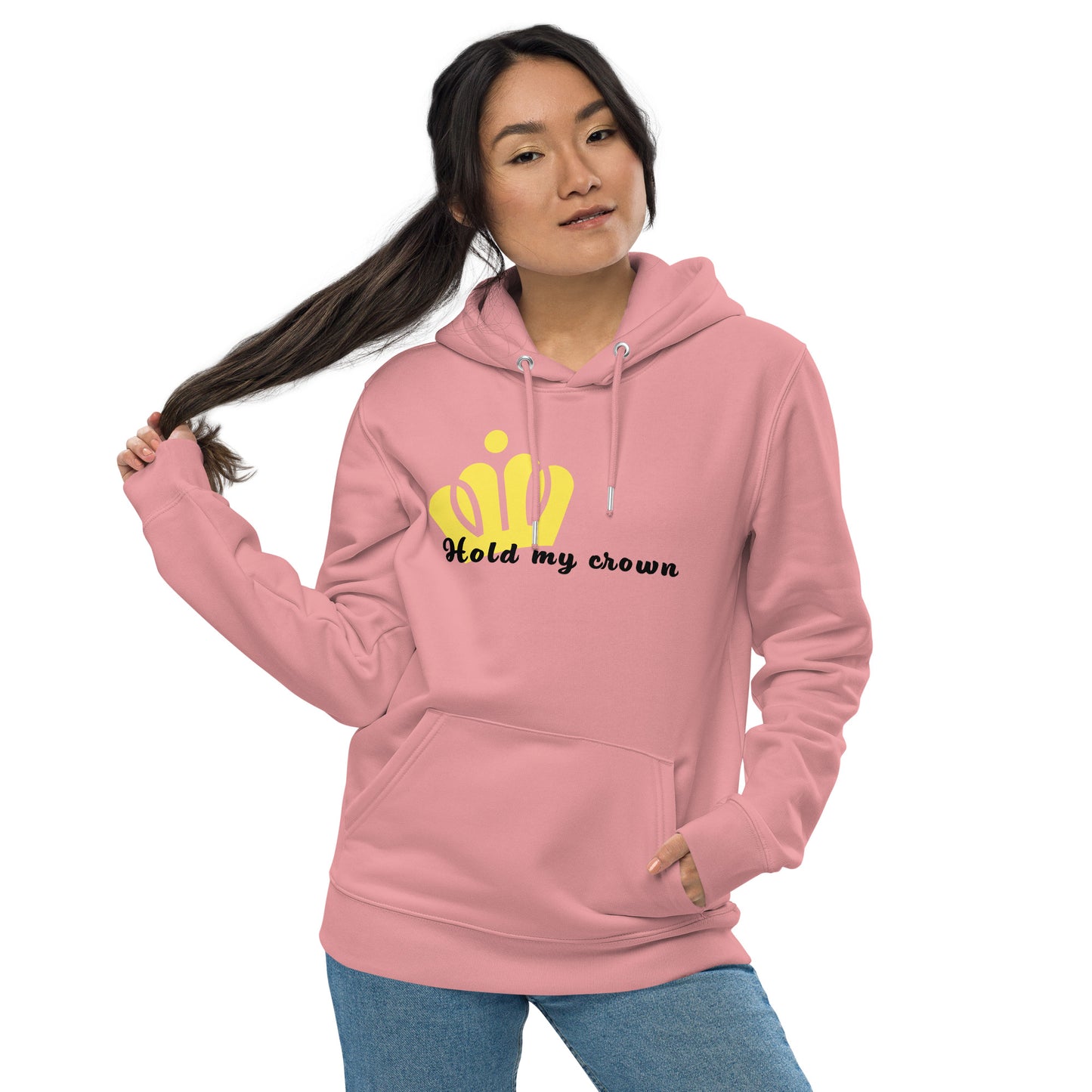 Hold my crown essential eco hoodie