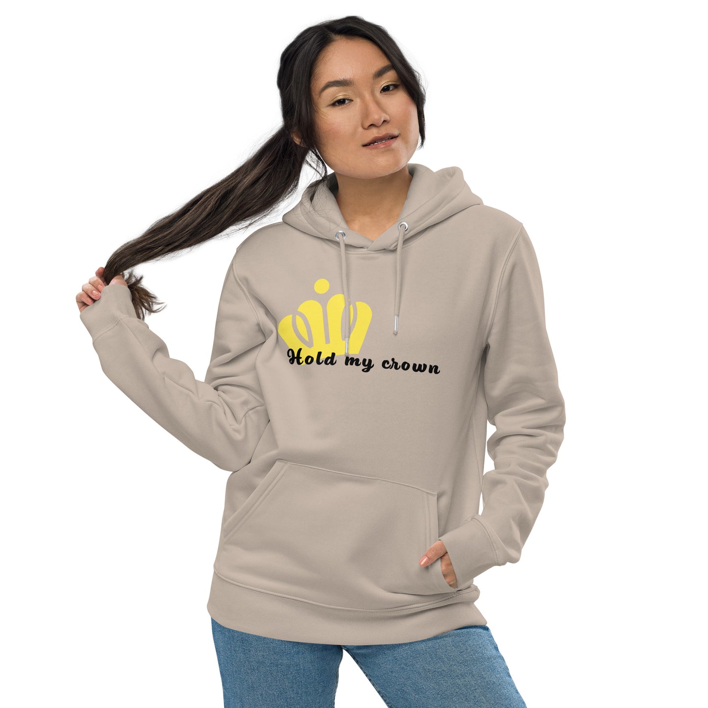 Hold my crown essential eco hoodie