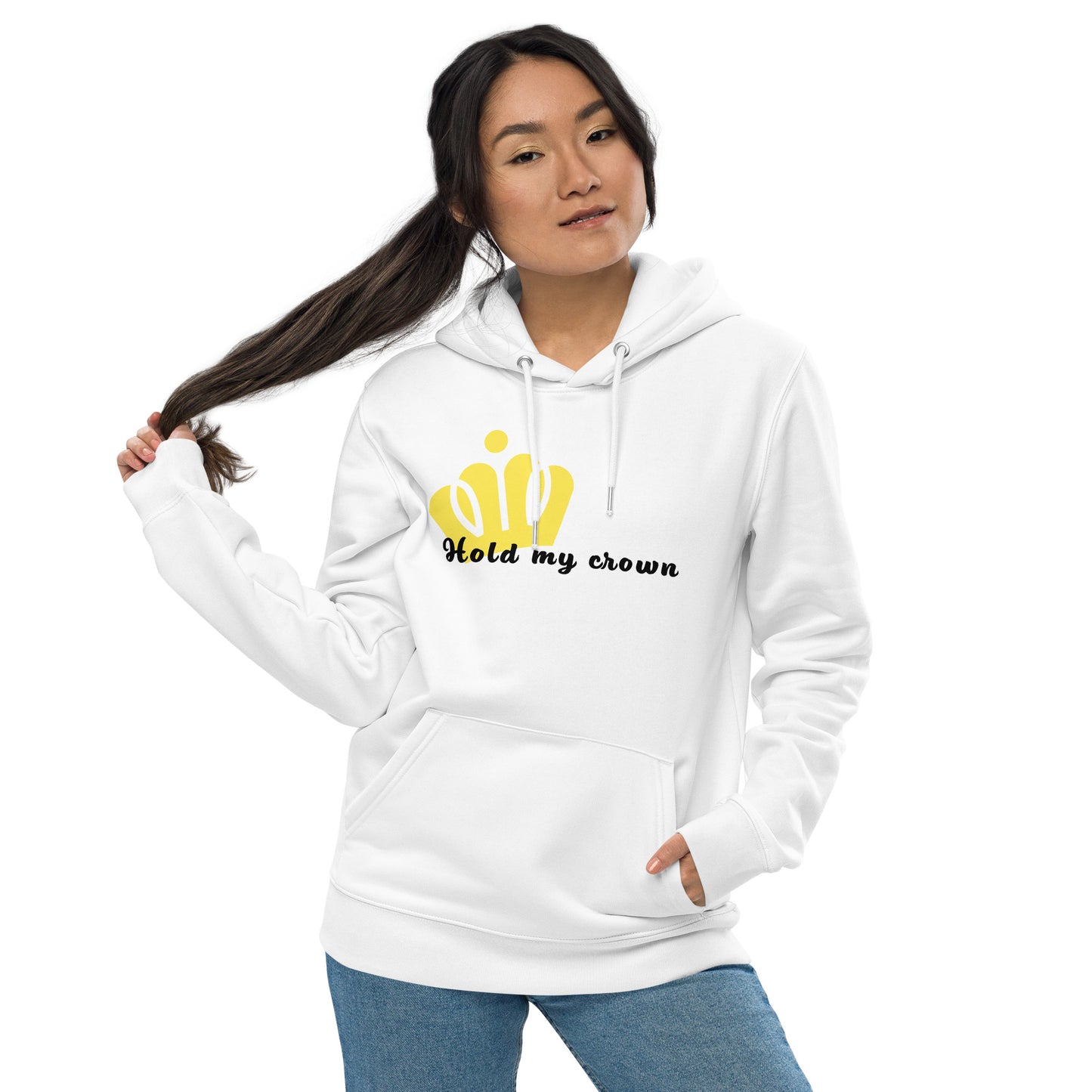 Hold my crown essential eco hoodie